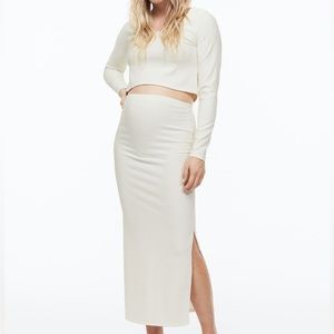 MAMA 2 piece crinkle set in ivory size S (maternity)